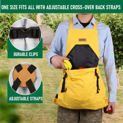 Grampa's Gardening Apron Cross Back Garden Apron with Large Pockets