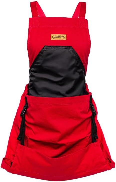Grampa's Gardening Apron Cross Back Garden Apron with Large Pockets