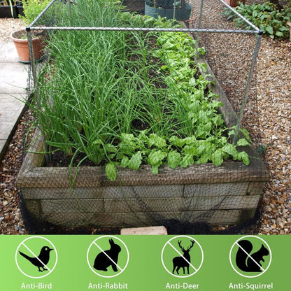 Bird Netting 15x15 Ft, 1/2 in Mesh Heavy Duty Garden Netting