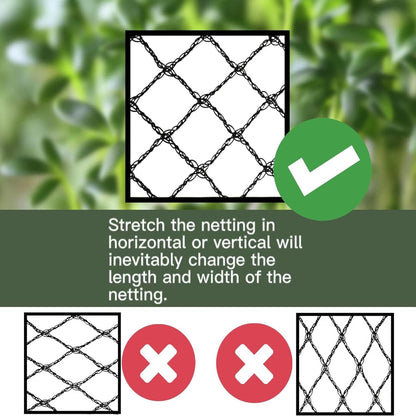 Bird Netting 15x15 Ft, 1/2 in Mesh Heavy Duty Garden Netting