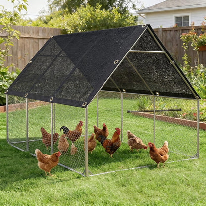 6' x 10' Garden Shade Cloth, 50% Sunblock Mesh with Grommets