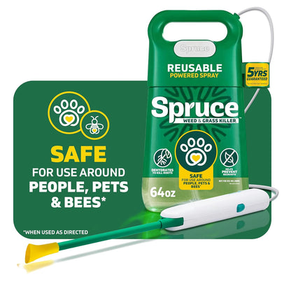 Weed Killer Refill - Versatile Weed & Grass Killer₂ for Flower Beds, Driveways & Mulch Beds - No Pour, No Mix, No Mess Refill - Kills Dandelions, Crabgrass & More - Results in 1 Hour (64 Oz)