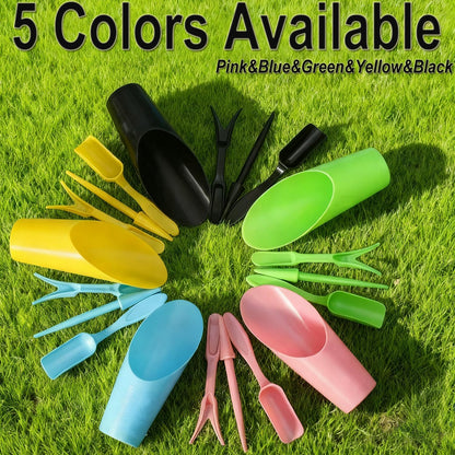 8pcs Potting Soil Scoop for Indoor Plants, Garden Tiny Plant Shovel Hand Tools Transplanting Succulent Cultivation Digging Bonsai Soil Scoops Kits,2Set Black