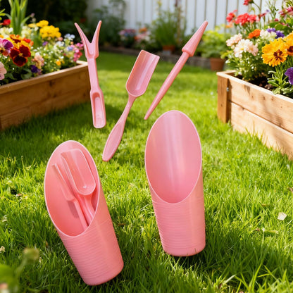 8pcs Potting Soil Scoop for Indoor Plants, Garden Tiny Plant Shovel Hand Tools Transplanting Succulent Cultivation Digging Bonsai Soil Scoops Kits,2Set Black