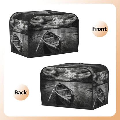 Wooden Row Boat Floating In The Water Toaster Cover 2 Slice Toaster Covers Bread Maker Cover Kitchen Small Appliance Covers Kitchen Accessories