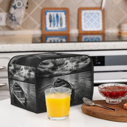 Wooden Row Boat Floating In The Water Toaster Cover 2 Slice Toaster Covers Bread Maker Cover Kitchen Small Appliance Covers Kitchen Accessories
