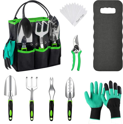 Bonsai Tools Set, 20-Piece Bonsai Tools Set with Waterproof Repotting Mat, Pruning Shears, Scissors & Training Wire - Indoor Gardening Starter Gifts for Women, Men & Beginners