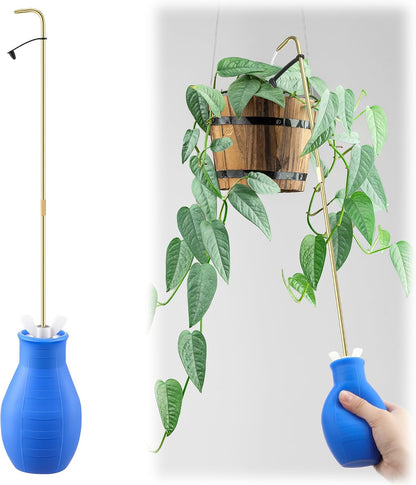 Squeeze Bottle for Hanging Plant, 19" Spout Water Can, Blue, 8 oz, 1 Pack