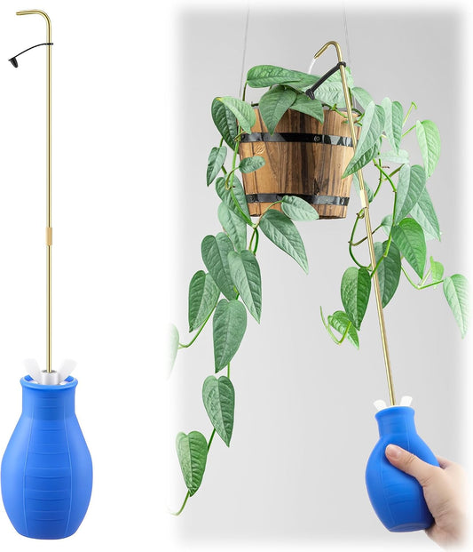 Squeeze Bottle for Hanging Plant, 19" Spout Water Can, Blue, 8 oz, 1 Pack