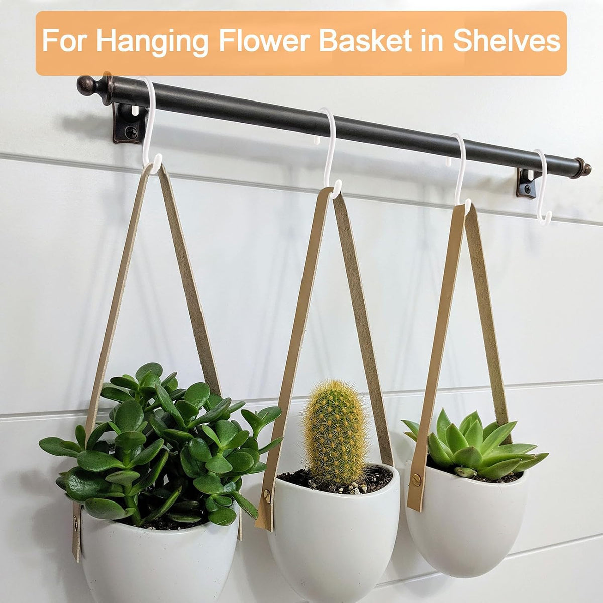 DINGEE 12 Pack 6 Inch Large S Hooks, Heavy Duty Vinyl Coated Non-Slip Metal Black Hooks for Hanging, Closet Kitchen Bathroom Garden Hooks for Pots Pans Clothes Plants Jeans Towels