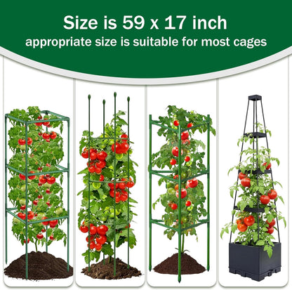2PCS Garden Netting Plant Cover for Round Tomato Cage 59"x17"