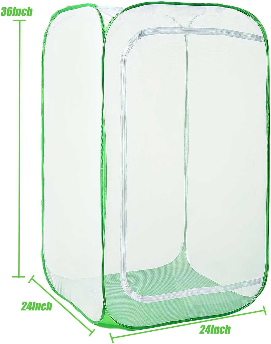 Pop Up Garden Mesh Plant Cover 2Pcs Outdoor Plant Protector Mesh Plant Enclosure Raised Bed Garden Bird and Pest Protection Guard for Fruits Vegetables Seedlings and Herbs