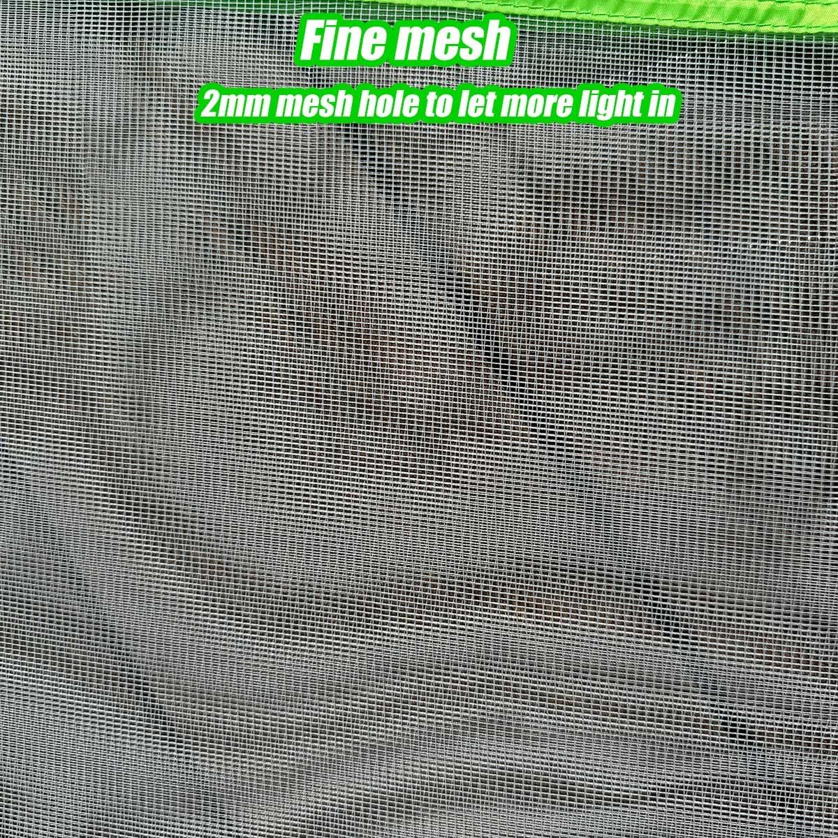 Pop Up Garden Mesh Plant Cover 2Pcs Outdoor Plant Protector Mesh Plant Enclosure Raised Bed Garden Bird and Pest Protection Guard for Fruits Vegetables Seedlings and Herbs