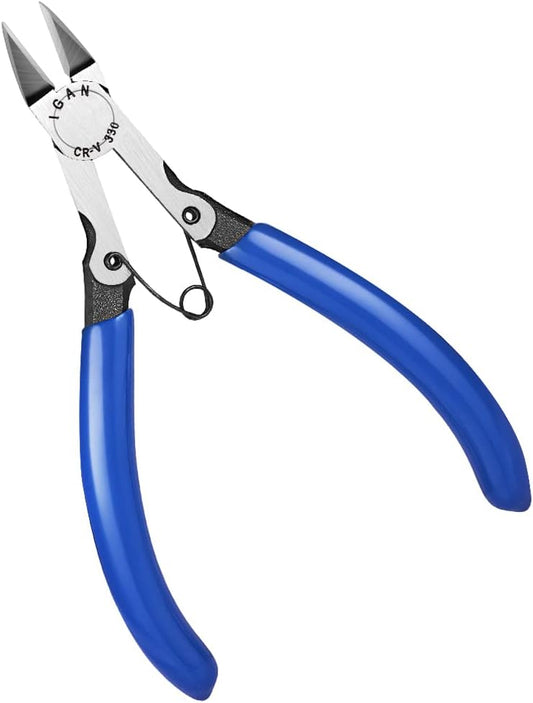 330 Flush Cutters, Precision Wire Cutter, Flush Pliers, Wire Snips, Electrical Cutters, Sprue, Side & Small Wire Nippers, Diagonal Cut Snips, Ideal for Electronics & Precision Cutting Needs