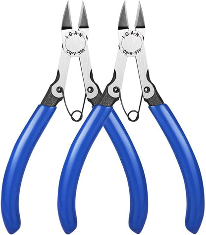 330 Flush Cutters, Precision Wire Cutter, Flush Pliers, Wire Snips, Electrical Cutters, Sprue, Side & Small Wire Nippers, Diagonal Cut Snips, Ideal for Electronics & Precision Cutting Needs