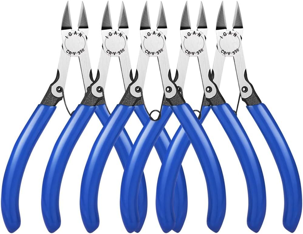 330 Flush Cutters, Precision Wire Cutter, Flush Pliers, Wire Snips, Electrical Cutters, Sprue, Side & Small Wire Nippers, Diagonal Cut Snips, Ideal for Electronics & Precision Cutting Needs