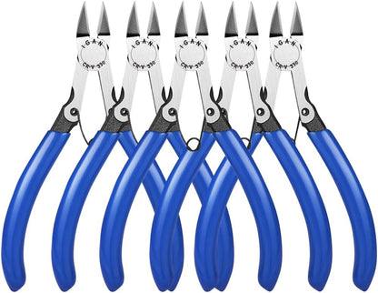 330 Flush Cutters, Precision Wire Cutter, Flush Pliers, Wire Snips, Electrical Cutters, Sprue, Side & Small Wire Nippers, Diagonal Cut Snips, Ideal for Electronics & Precision Cutting Needs