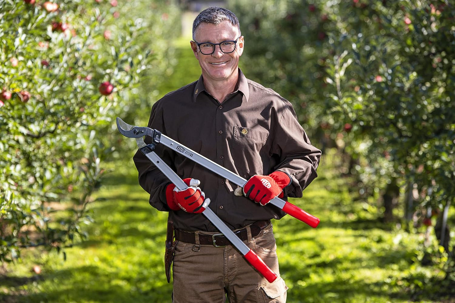 F221-70 Swiss Made Loppers for Gardening – 28" Lightweight Precision Loppers for Tree Trimming | Tree Branch Cutters | Tree Trimmer Tool with Curved Bypass Blade | I-Beam Handles | Orchard Reach