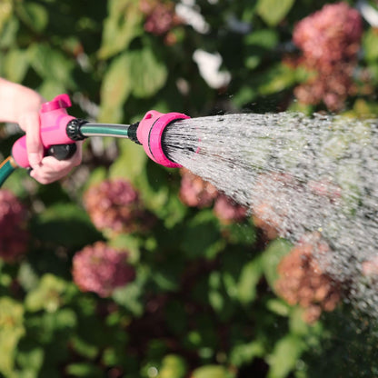65103-AMZ 8-Pattern 15" Watering Wand and QuickConnect Product Adapter Amazon Bundle, Raspberry Red
