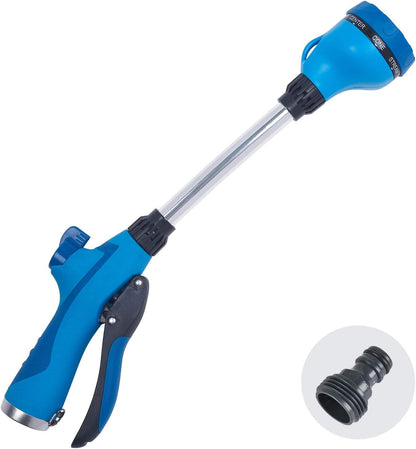 65103-AMZ 8-Pattern 15" Watering Wand and QuickConnect Product Adapter Amazon Bundle, Raspberry Red