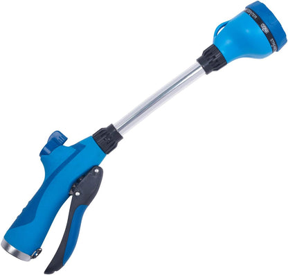 65103-AMZ 8-Pattern 15" Watering Wand and QuickConnect Product Adapter Amazon Bundle, Raspberry Red
