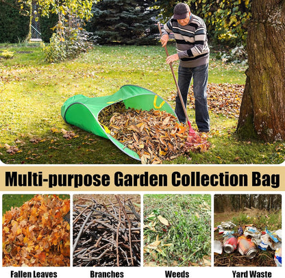 Leaf Collector, Portable Pop Up Leaf Bags, Foldable Leaf Pick Up Tools