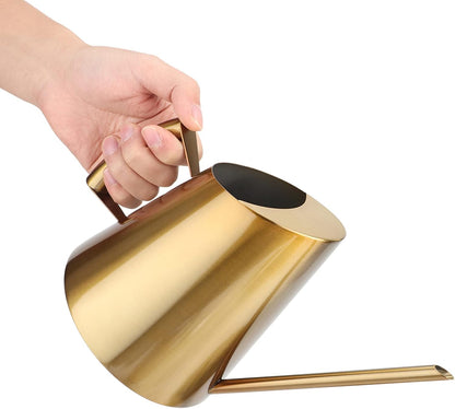 Gold Watering Can 1500ml Stainless Steel Cans Indoor Plants