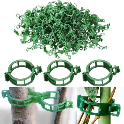 50 Pcs Heavy-Duty Plant Support Clips – Durable Plastic Trellis Clips for Tomatoes, Grapes, Vegetables, and Climbing Plants – Garden Vine Clips for Upright Growth and Healthier Plants (White)