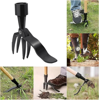 Stand Up Weed Puller Tool for Gardening Heavy Duty Stainless Steel Claw Handle Weed Remove Tool for Lawn Yard and Garden