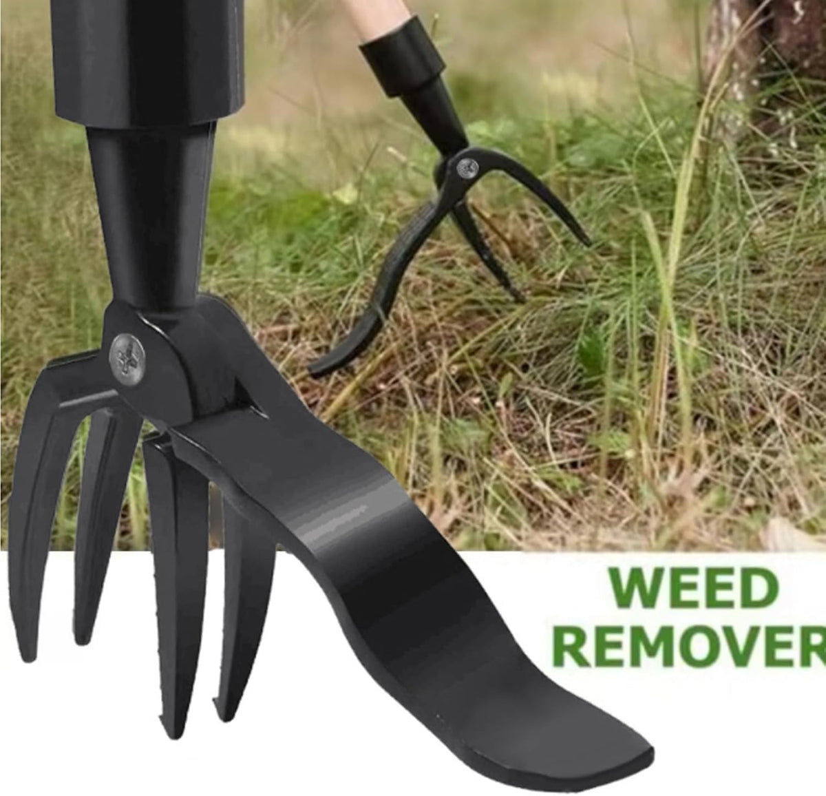 Stand Up Weed Puller Tool for Gardening Heavy Duty Stainless Steel Claw Handle Weed Remove Tool for Lawn Yard and Garden