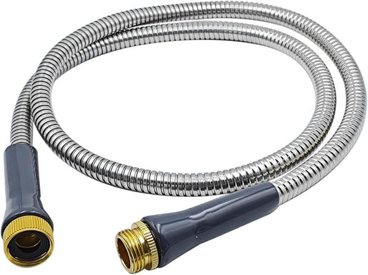 5ft Stainless Steel Garden Hose, 304 Leader Hose Extension