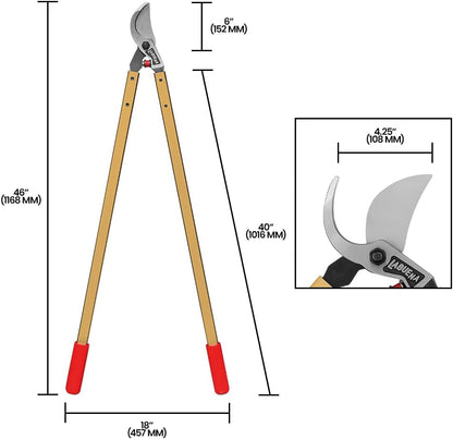 La Buena® Professional Bypass Lopper, 40-Inch Handles