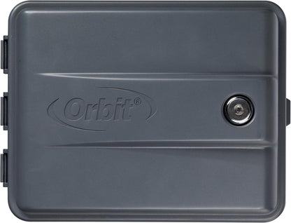 4-Station Outdoor Swing Panel Sprinkler System Timer - for Residential Lawn Watering - Multi-Station Irrigation Controller - Custom Watering Intervals - Indoor/Outdoor Installation - 57894