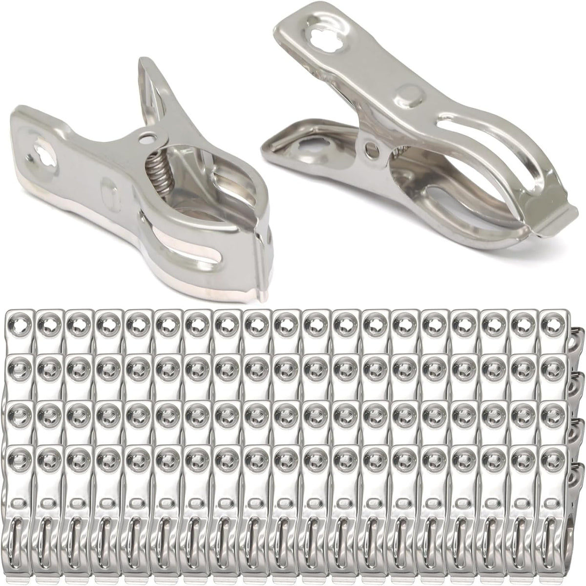 30 PCS Stainless Steel Garden Clips, 1 Inch, 2.36 Inch Long