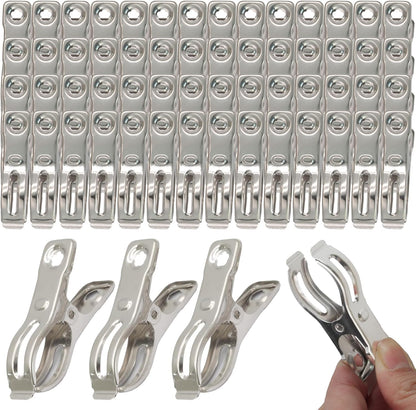 30 PCS Stainless Steel Garden Clips, 1 Inch, 2.36 Inch Long