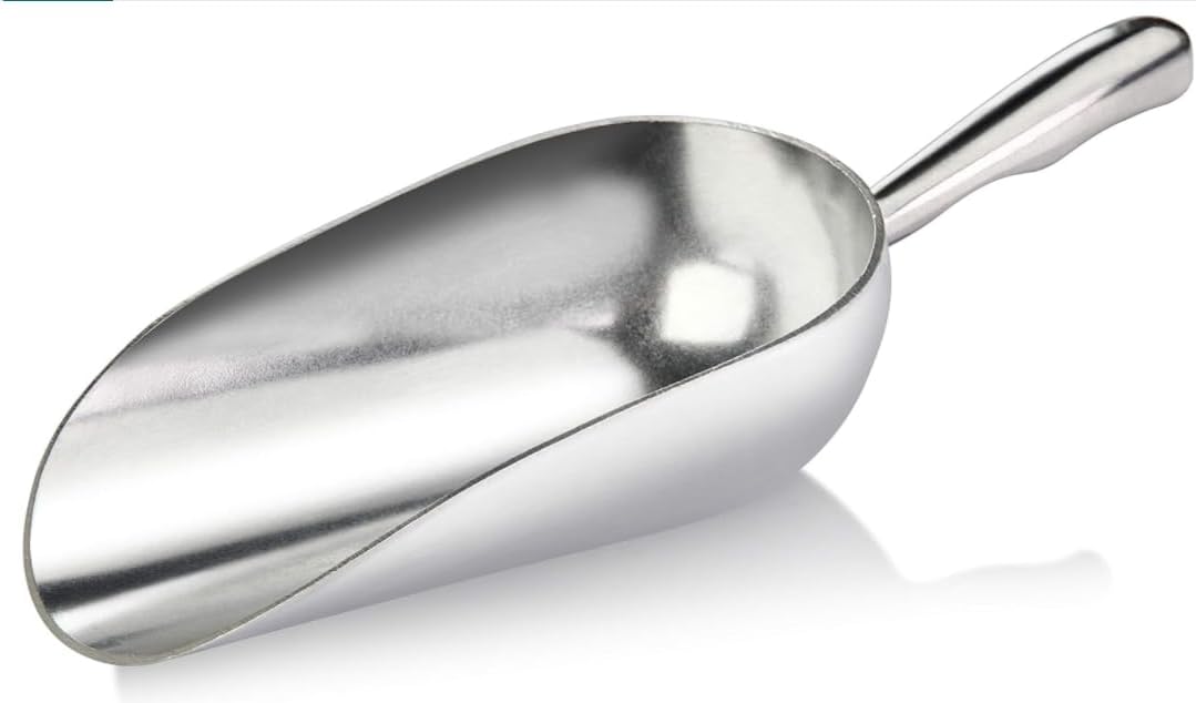 12oz Silver Cast Aluminum Shovel Scoops-1pcs