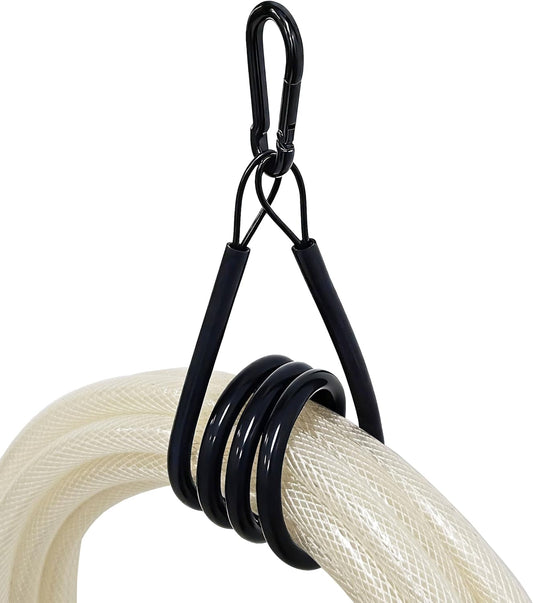 4 Pack Heavy Duty Extension Cord Organizer, Water-Resistant Perfect for Outdoor, Storage Straps for Tool, Hose, Rope, Cable Wrap Loops for Shed, RV and Garage Organization, Black 32in