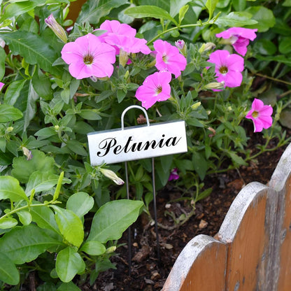 30 Pack Metal Plant Labels for Outdoor Garden Waterproof Plant Markers, Labels Garden Markers for Seedlings Herbs Vegetable Greenhouse Gifts, with Pen