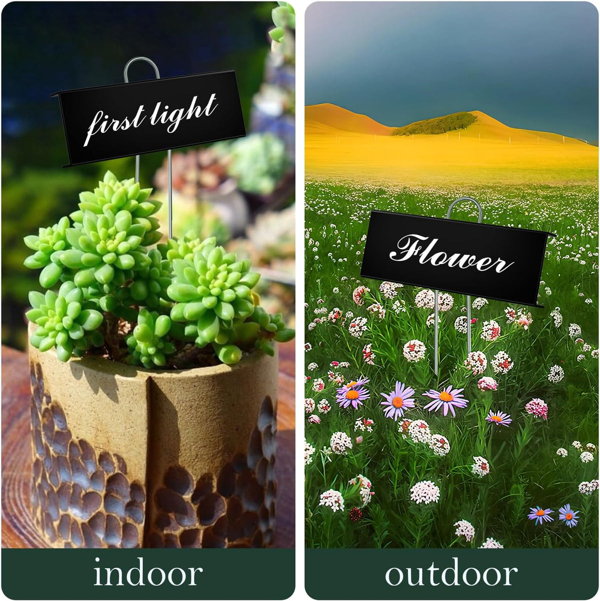 30 Pack Metal Plant Labels for Outdoor Garden Waterproof Plant Markers, Labels Garden Markers for Seedlings Herbs Vegetable Greenhouse Gifts, with Pen