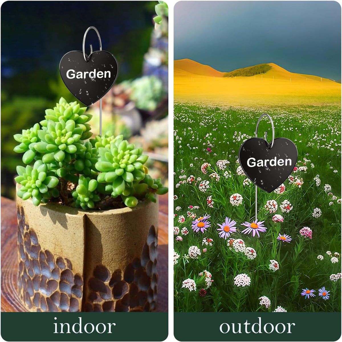 30 Pack Metal Plant Labels for Outdoor Garden Waterproof Plant Markers, Labels Garden Markers for Seedlings Herbs Vegetable Greenhouse Gifts, with Pen