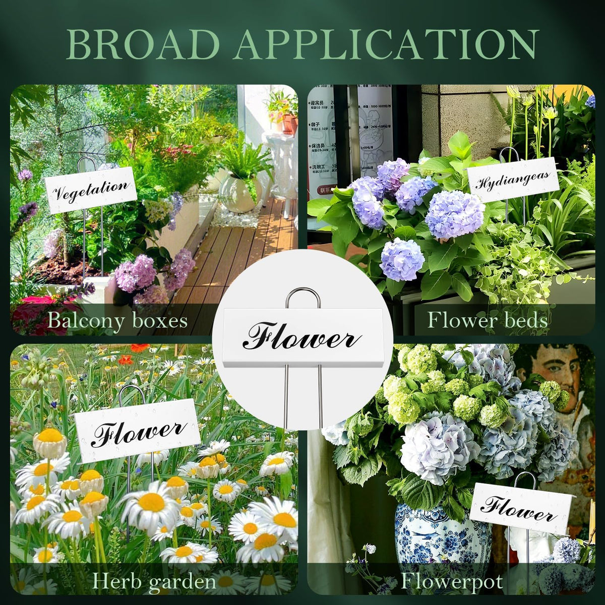30 Pack Metal Plant Labels for Outdoor Garden Waterproof Plant Markers, Labels Garden Markers for Seedlings Herbs Vegetable Greenhouse Gifts, with Pen