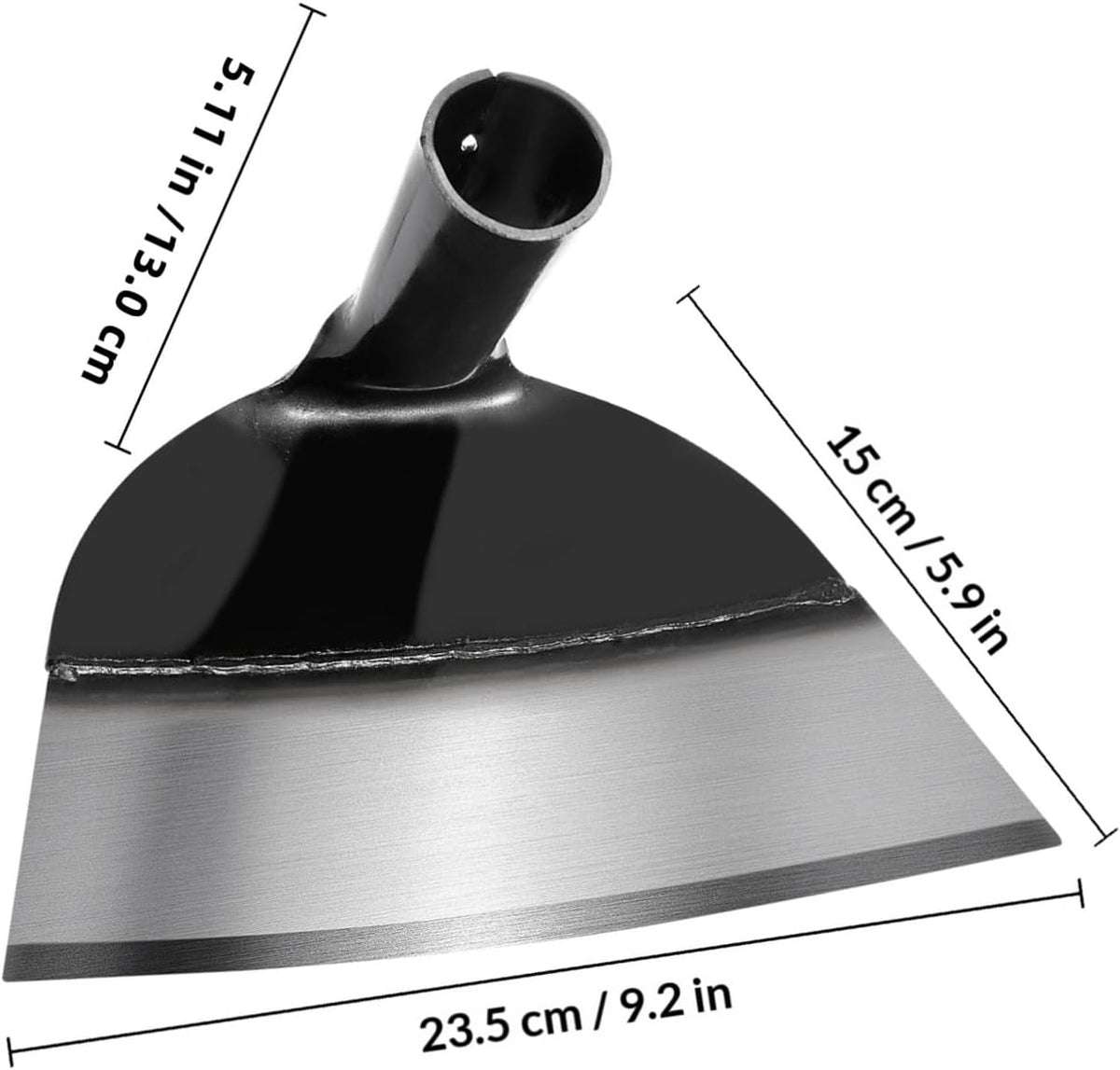 9.25in Heavy Duty Steel Garden Hoe Head, Hoe Garden Tool for Garden