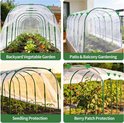 Garden Netting Kit for Raised Beds, 8 x 20 FT Ultra Fine Mesh