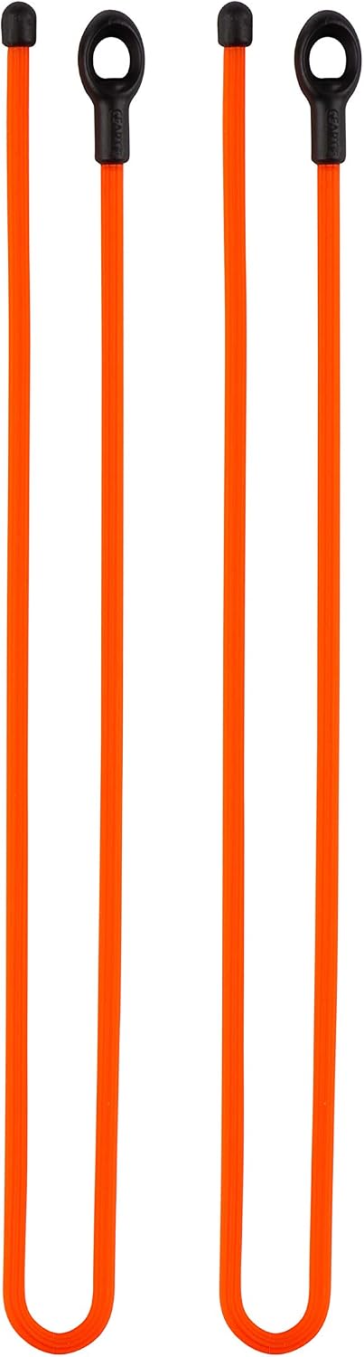 Gear Tie Loopable, Reusable Cable Tie, 18 Inch, Orange, 2 Pack