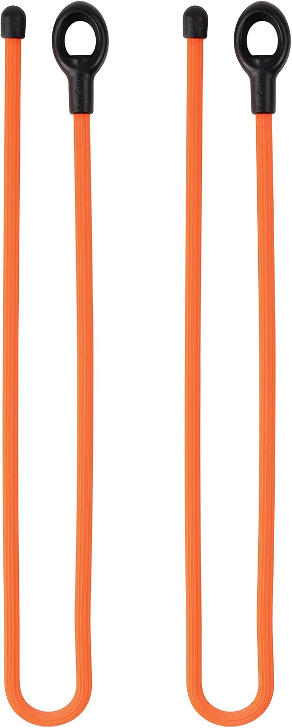 Gear Tie Loopable, Reusable Cable Tie, 18 Inch, Orange, 2 Pack