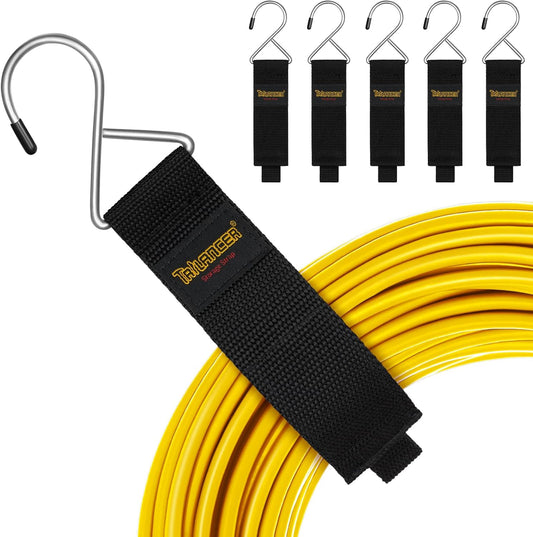 Extension Cord Organizer and Hanger, Storage Straps (6-Pack)