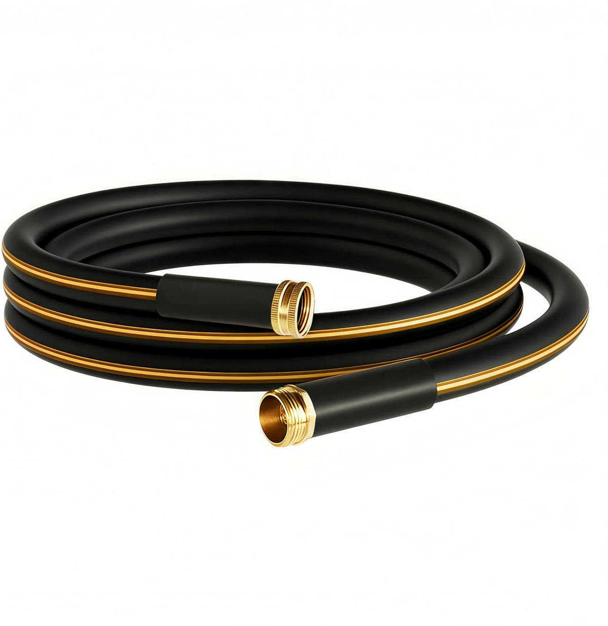 Atlantic Female to Female Heavy Duty Garden Hose 5/8 Inch x 2 ft Black Water Hose Short Connection Leader Hose 2 Foot - Colors B