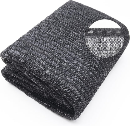 Cool Area 55% 6.5x10ft Sunblock Shade Cloth Cover Mesh UV Resistant Net for Garden Flower Plant Greenhouse, Black