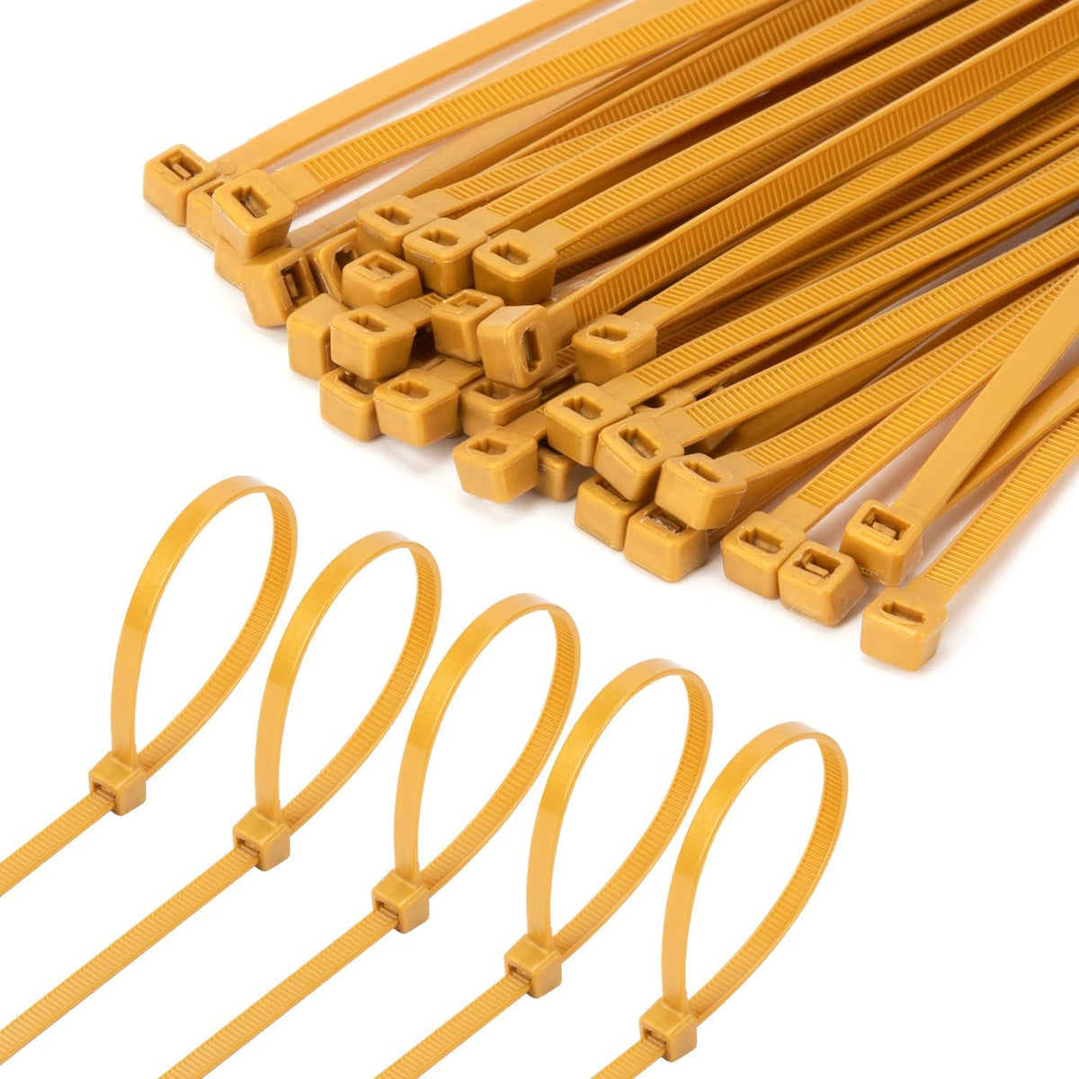 Armpow 8 Inch Garden Green Zip Tie 1000 PCS, 40 Lbs - Small to Medium Zip Tie, Nylon PA66 UV Resistant Cable Tie Heavy Duty for Indoor and Outdoor Use - Ideal for bundling and securing objects
