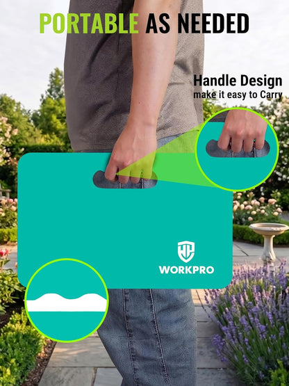 WORKPRO Extra Thick Kneeling Pad, Soft NBR Foam Cushioning for Knee, Large Foam Kneeler Mat for Gardening, Bathing Baby, Exercise, Workout Supplies, 17.5 x 11 x 1.5 in, Black